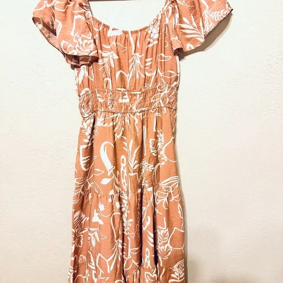 Blu Pepper Terracotta Floral Maxi Dress size Med EUC - Picture 5 of 5